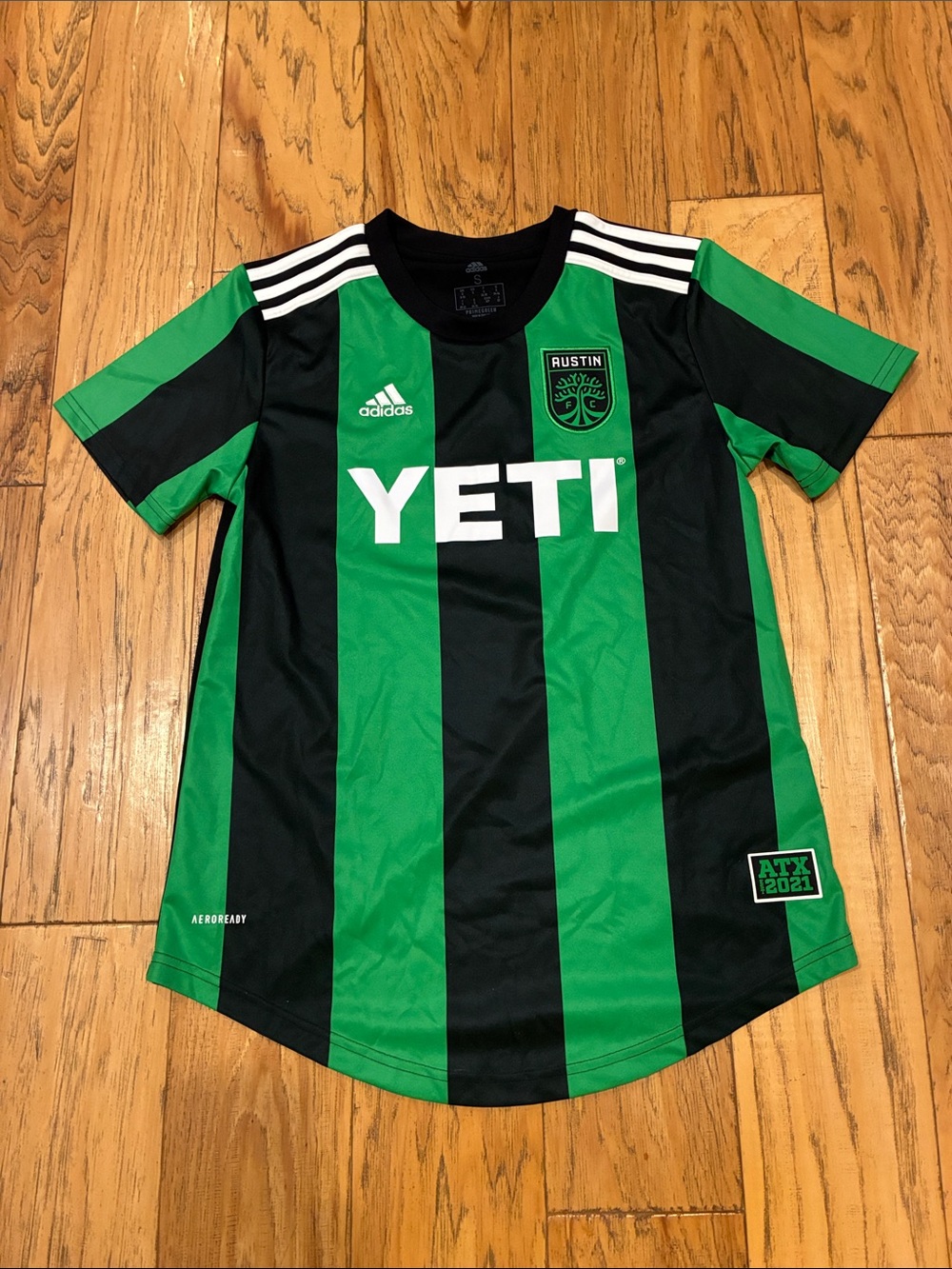 adidas Green & Black Austin FC Soccer Jersey with YETI Logo
